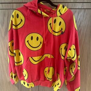 Aviator nation smiley on repeat hoodie